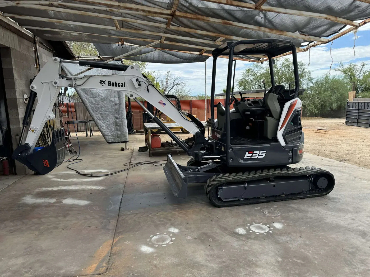 Sold heavy equipment loaded for delivery