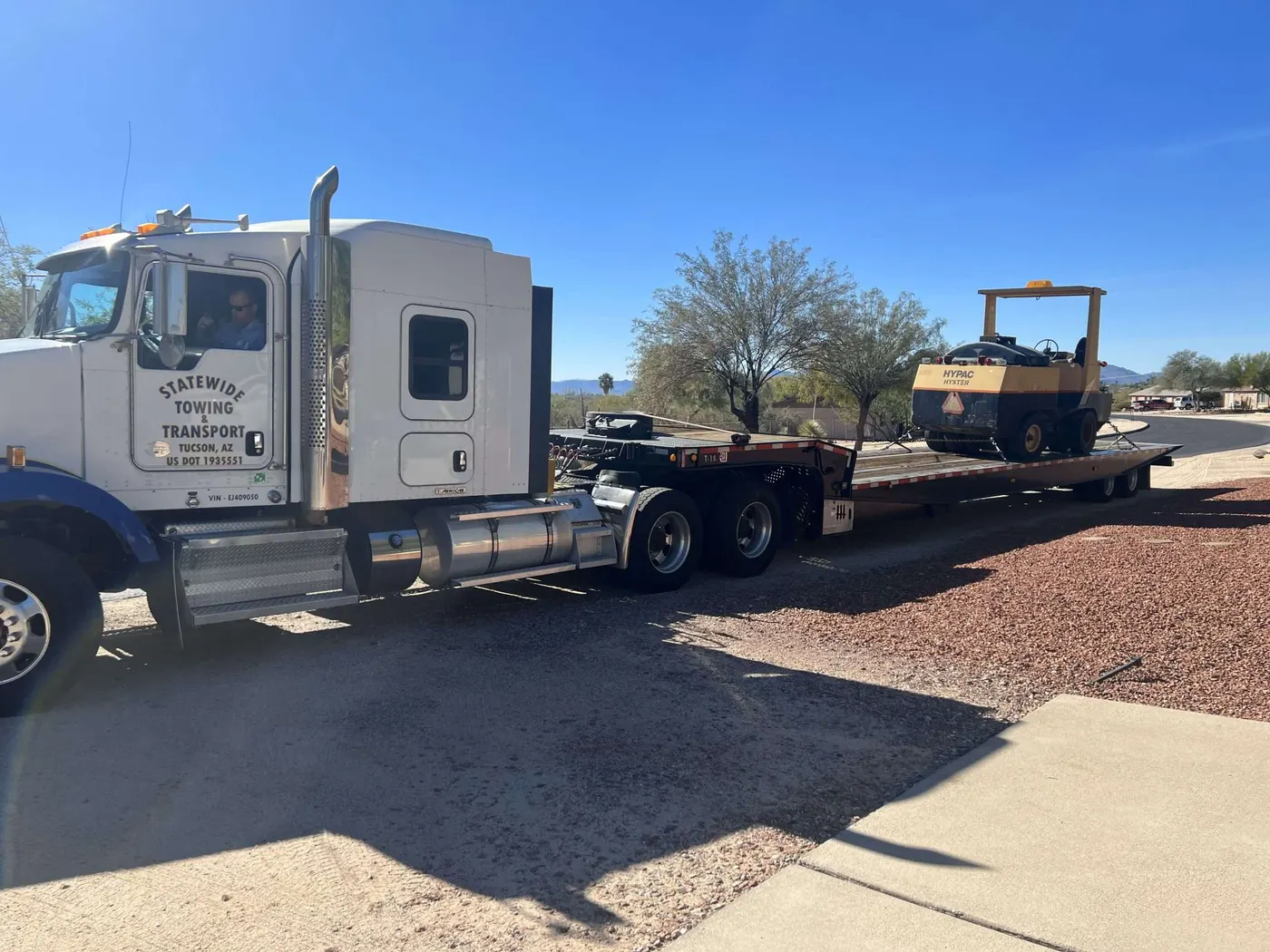 Sold heavy equipment with delivery arranged
