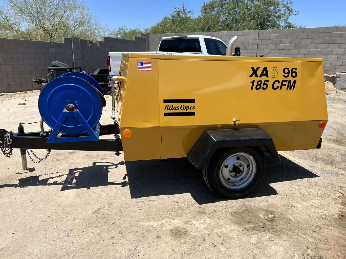 Sold machinery photographed before pickup