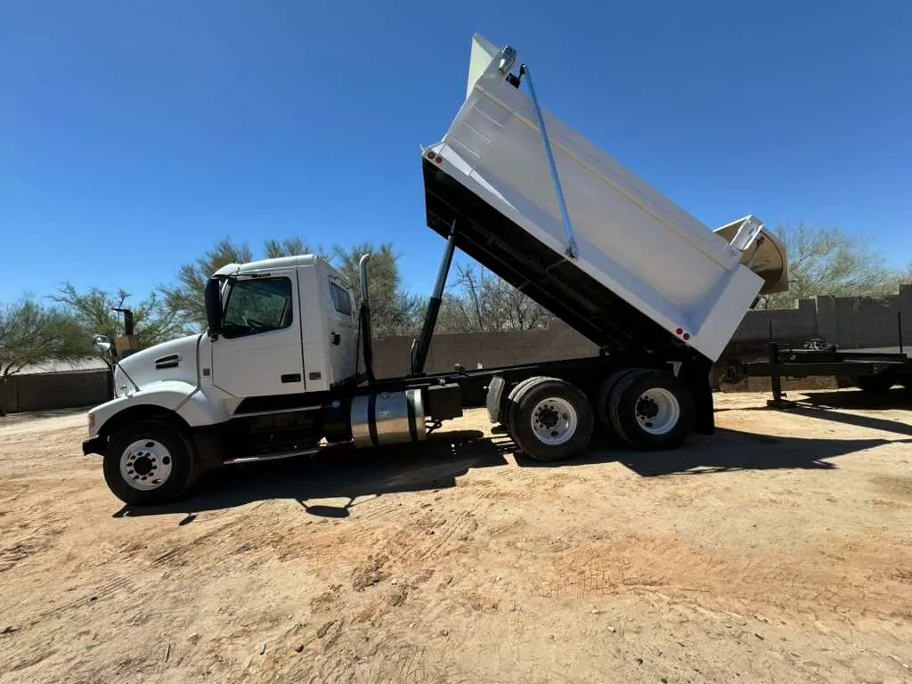 Sold heavy equipment photographed after sale